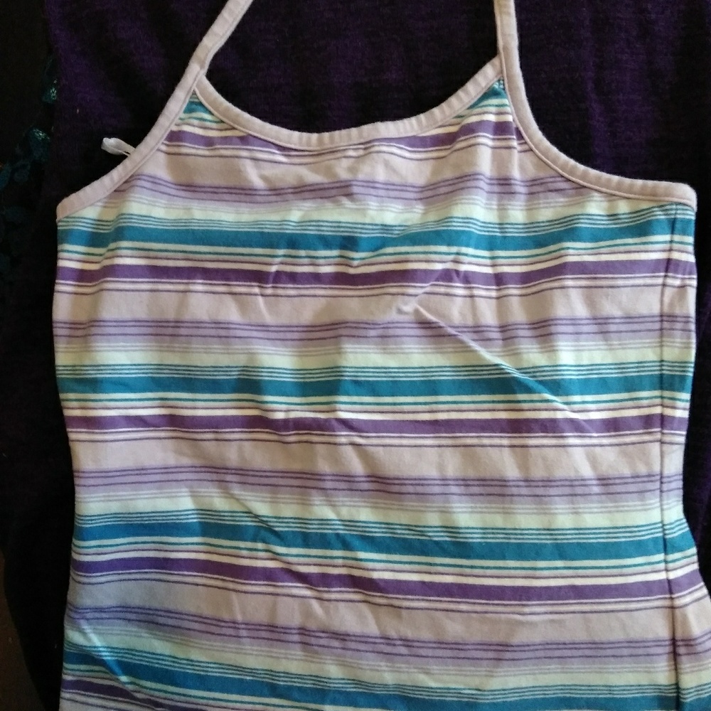 Halter top, striped